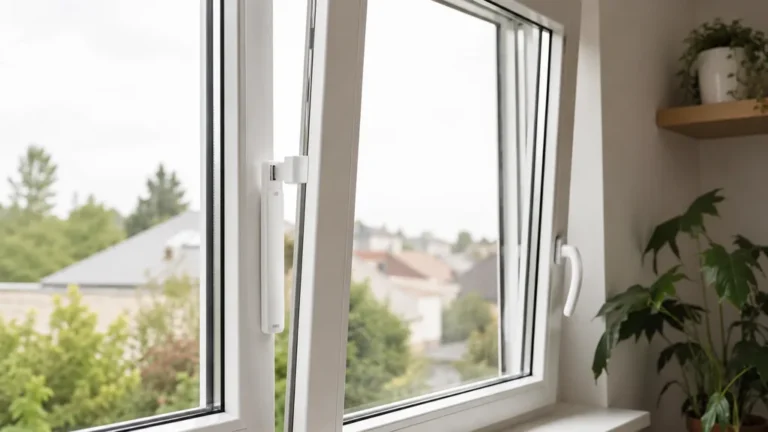 Fenêtre PVC avec aérateur sans perçage pour améliorer la ventilation d’une pièce sans abîmer la menuiserie