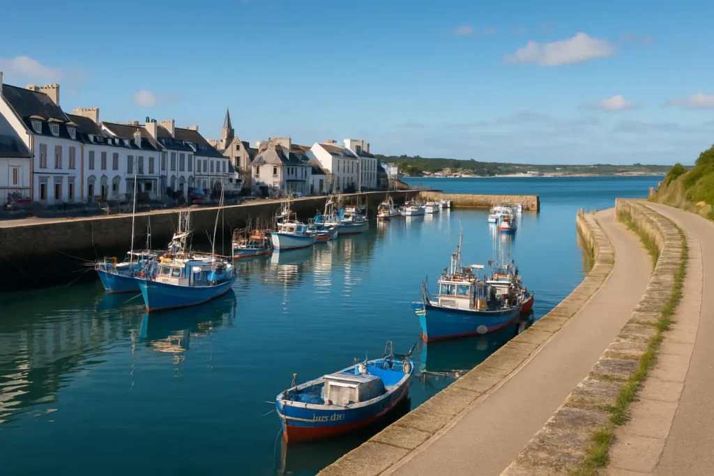 Le port d’Audierne et le littoral breton, point de départ de randonnées