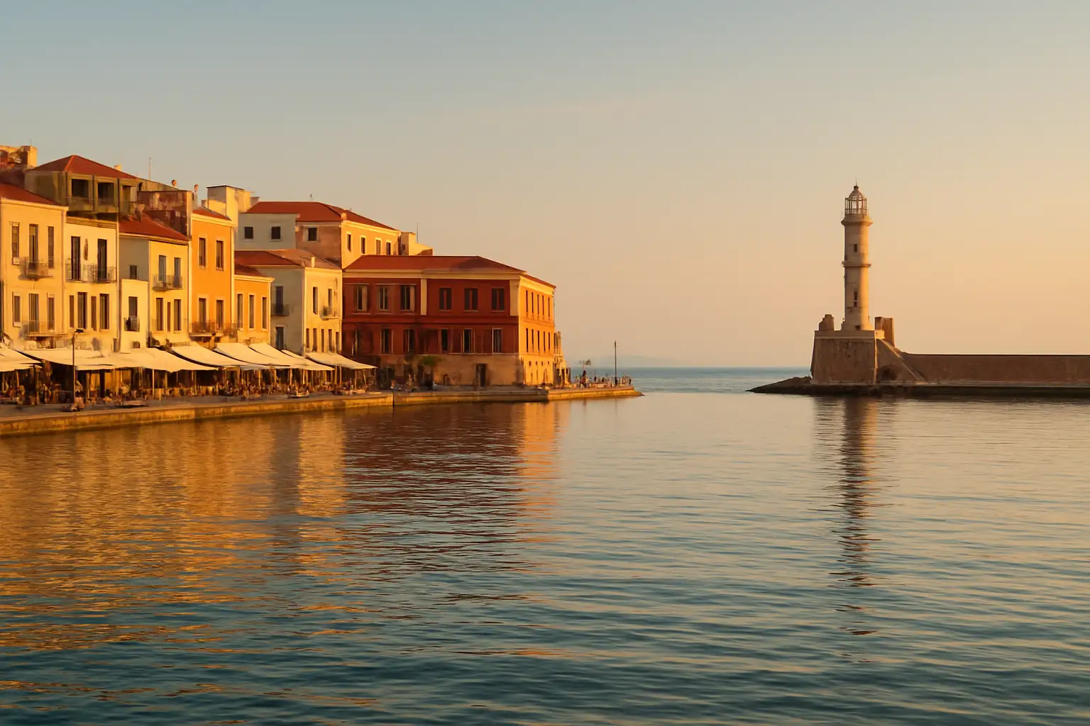 Le vieux port vénitien de La Canée à Chania, en Crète