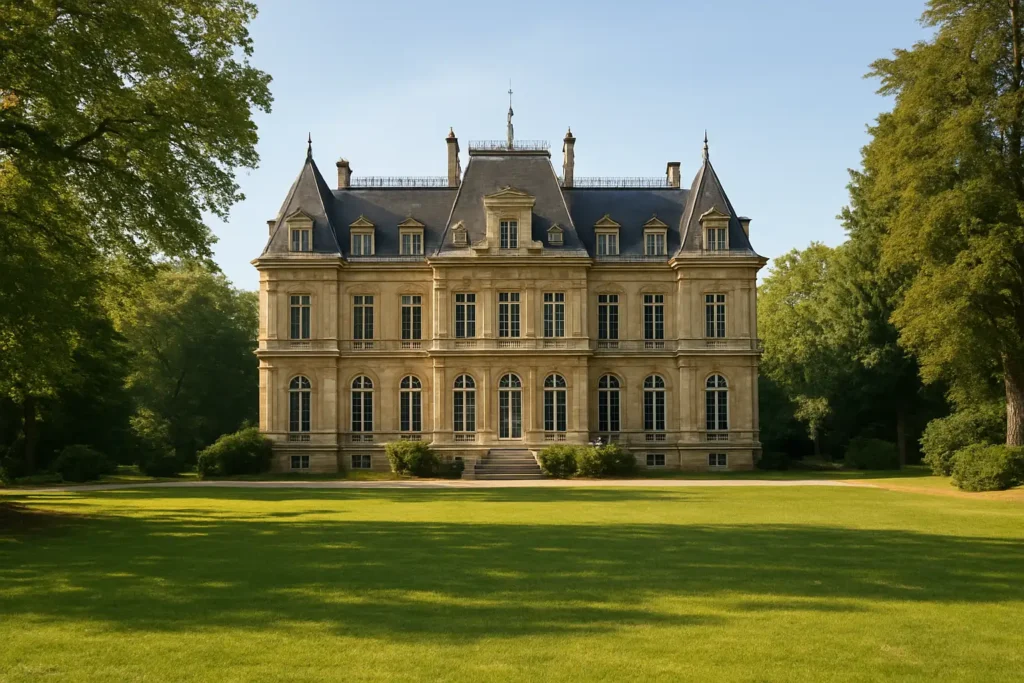 Le Château de Monte-Cristo au Port-Marly avec son parc verdoyant