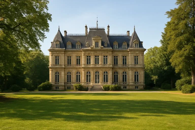 Le Château de Monte-Cristo au Port-Marly avec son parc verdoyant